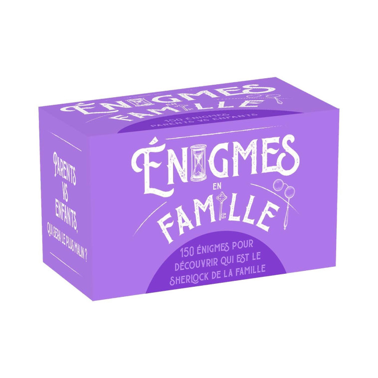 Boite Enigmes en famille -  Lucie Becquet - HACHETTE PRAT