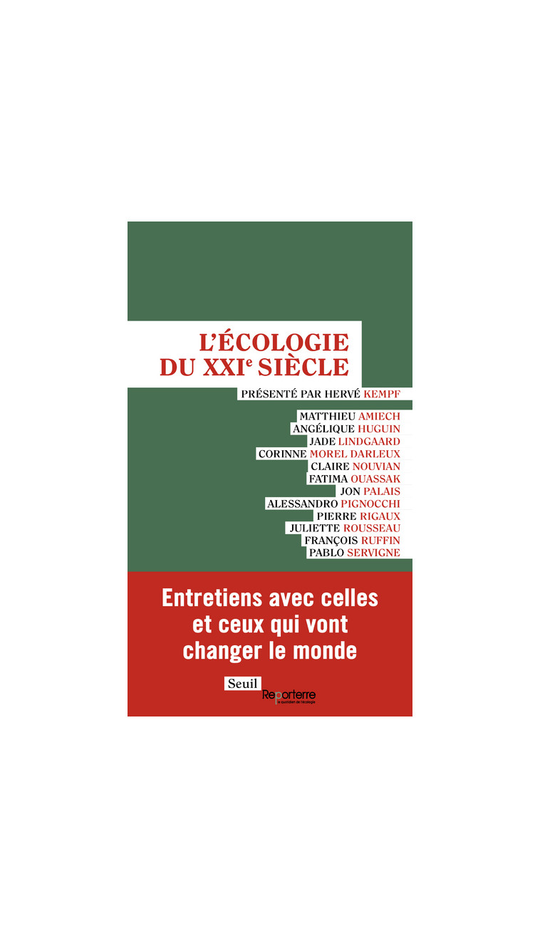 L'Écologie du XXIe siècle -  Collectif - SEUIL