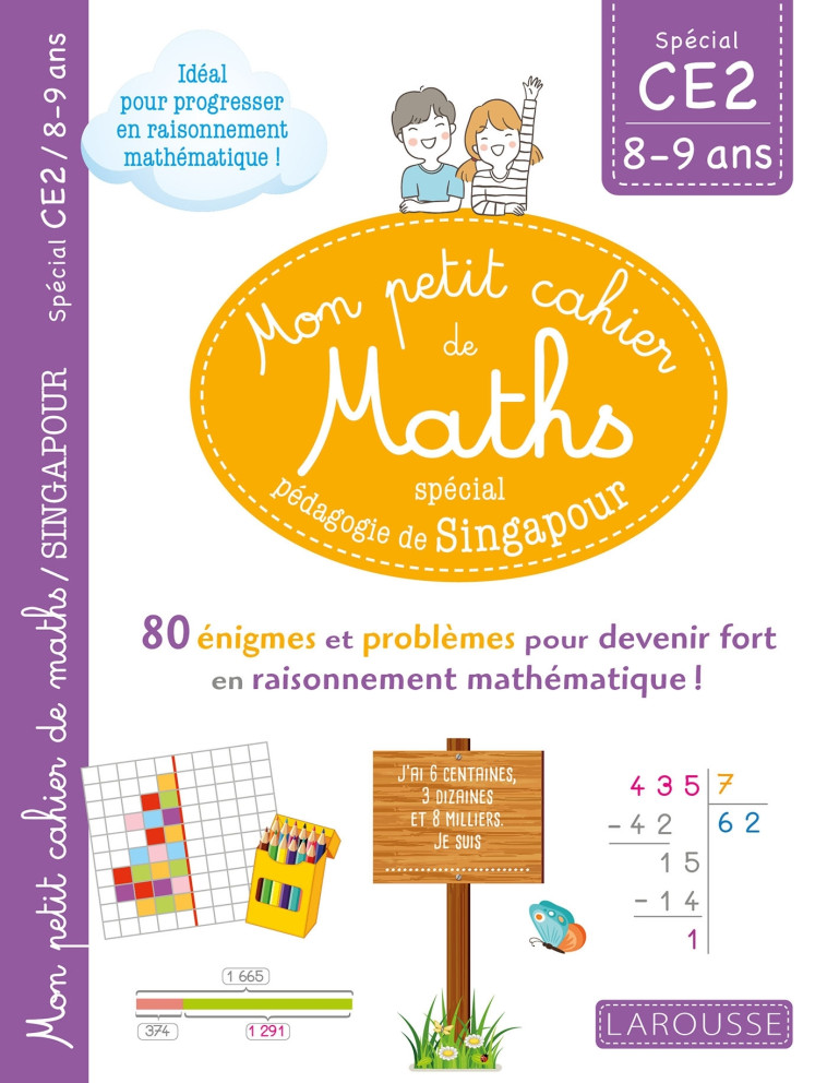 Mon petit de cahier de maths - méthode de Singapour Spécial CE2 - Delphine Urvoy - LAROUSSE