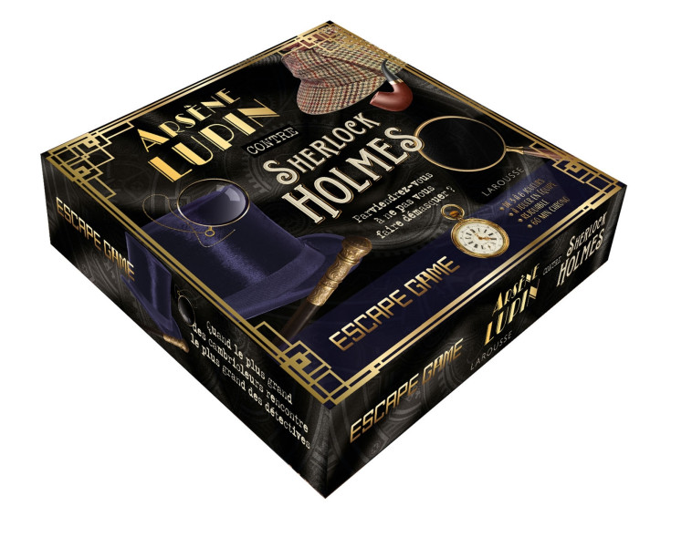 Coffret Escape game Arsène Lupin contre Sherlock Holmes - Nicolas Trenti - LAROUSSE