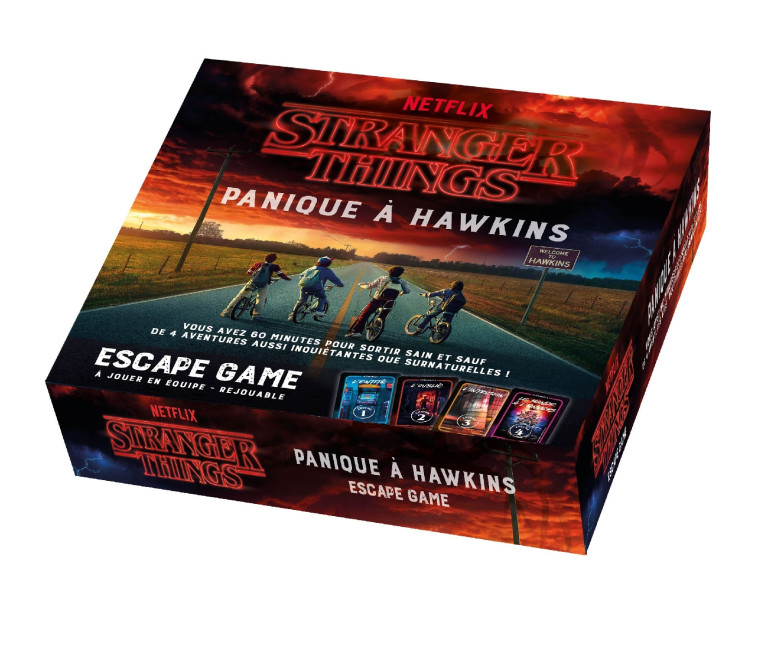 Coffret Escape game STRANGER THINGS - Panique à Hawkins - Gilles Saint-Martin - LAROUSSE