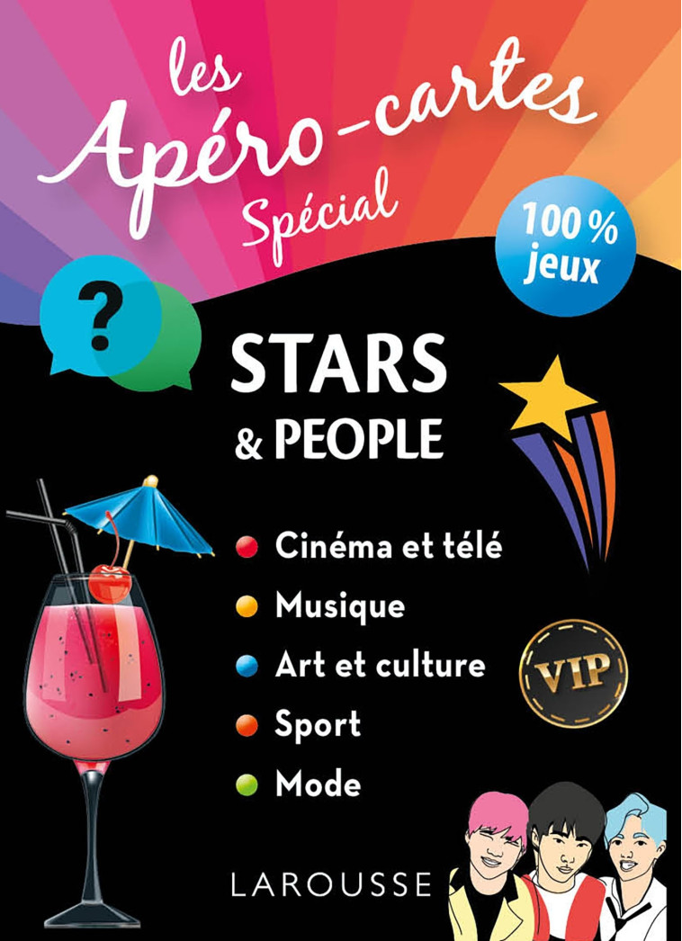 Apéro-cartes Stars & people -  Collectif - LAROUSSE