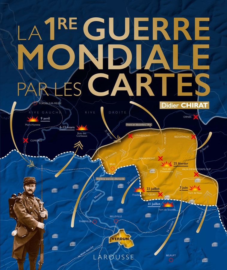 La Première Guerre Mondiale par les cartes -  Collectif - LAROUSSE