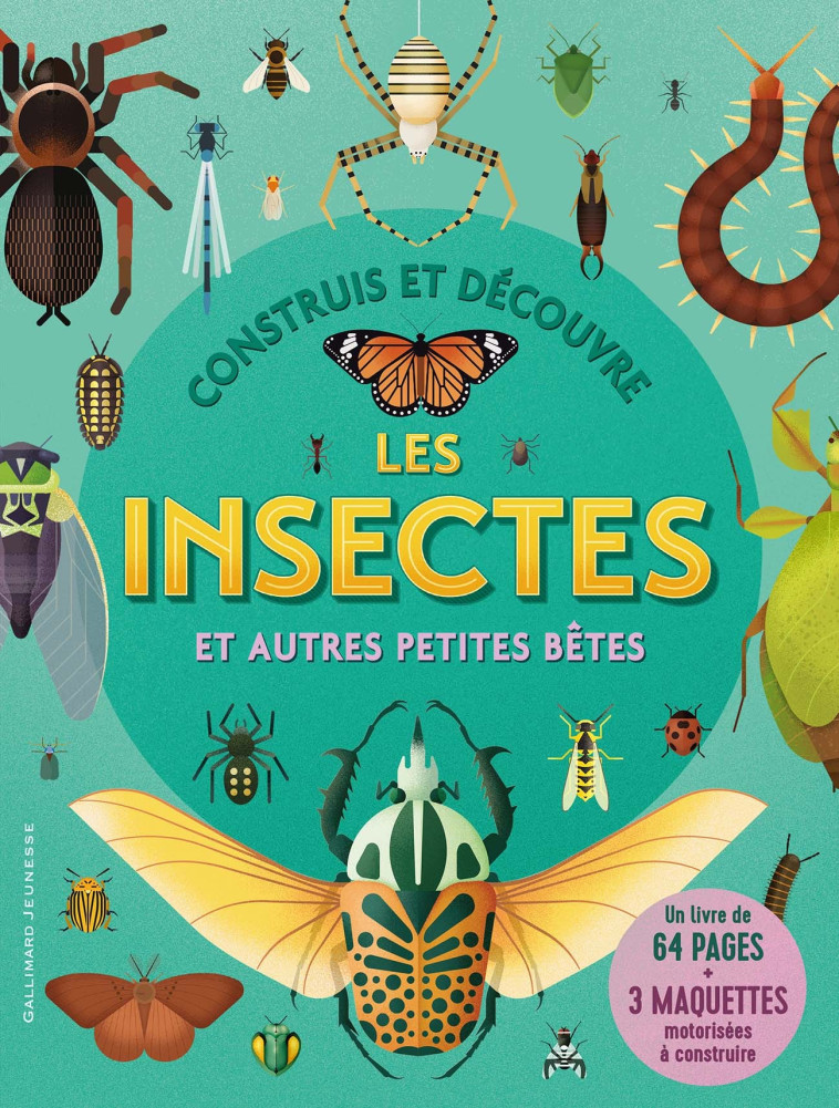 Construis et découvre les insectes et autres petites bêtes -  Collectif - GALLIMARD JEUNE