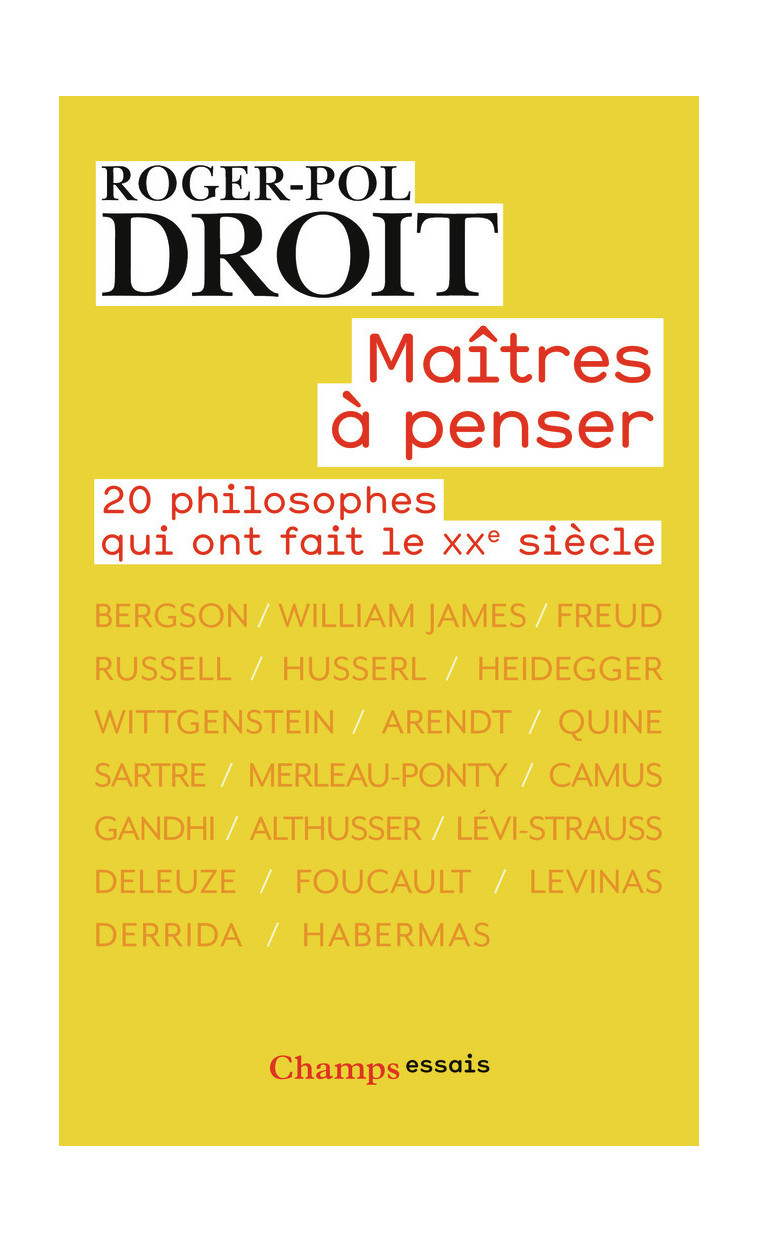 Maîtres à penser - Roger-Pol Droit - FLAMMARION