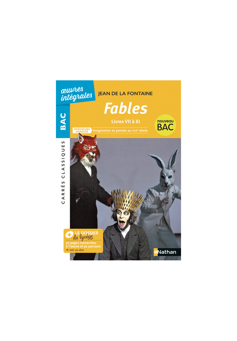 Fables livres VII à XI - Jean de La Fontaine - Jean de La Fontaine - NATHAN