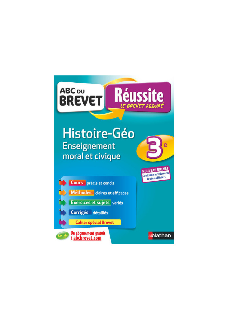 ABC Réussite Brevet Histoire-Géo Enseignement moral et civique - Laure Genêt - NATHAN