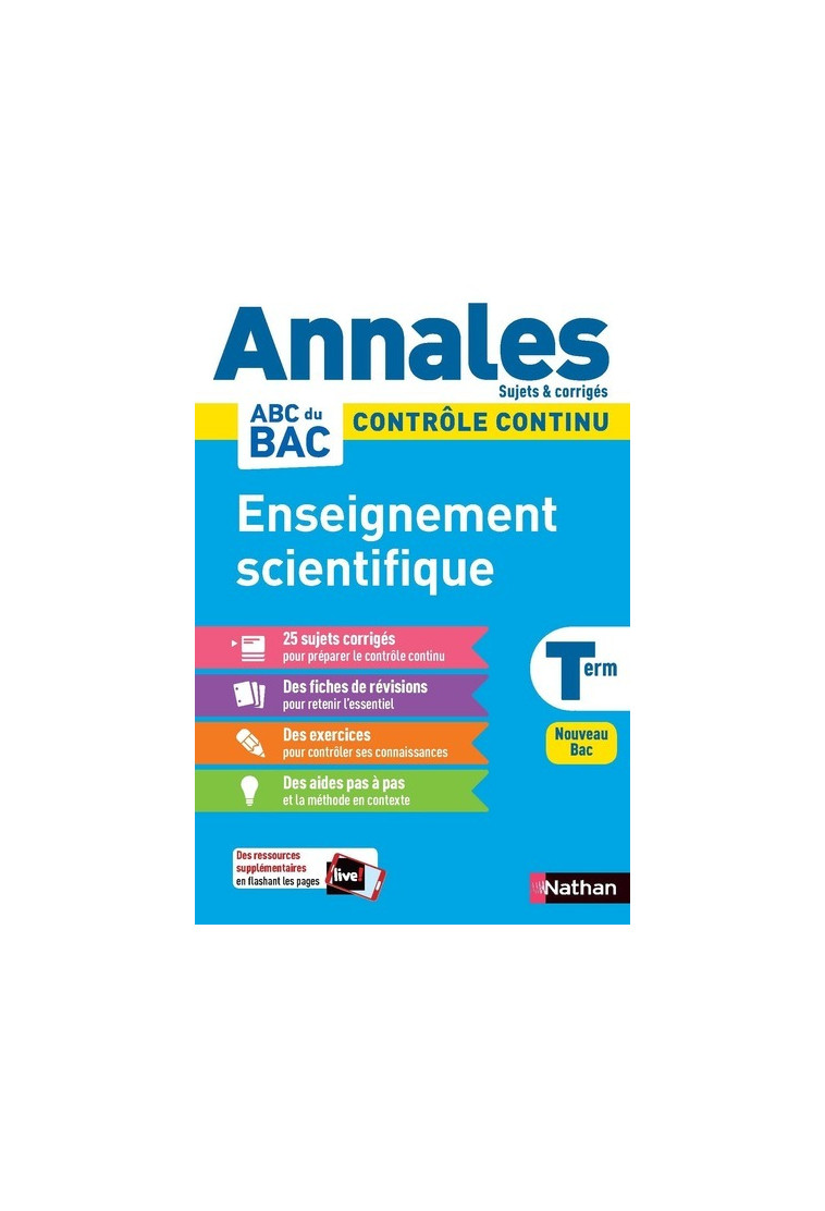 Annales Bac 2024 - Enseignement Scientifique Terminale - Corrigé - Nicolas Coppens - NATHAN