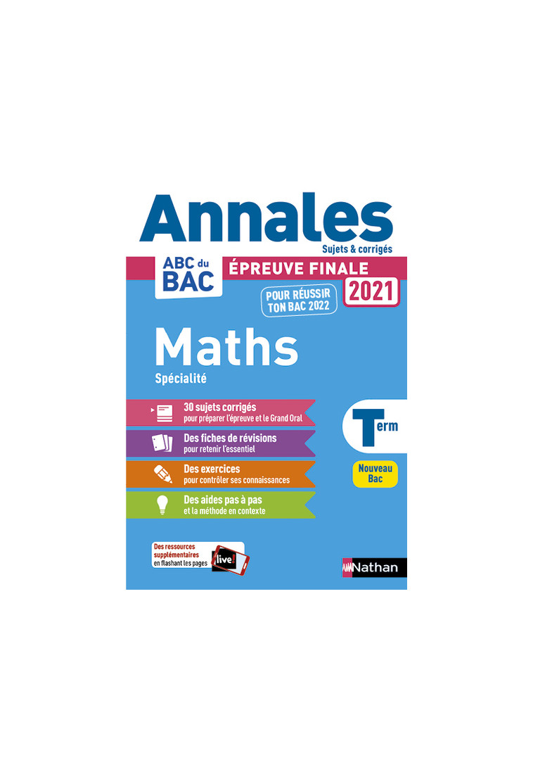 Annales BAC 2021 Maths Term-Corrigé - Luis Mateus - NATHAN