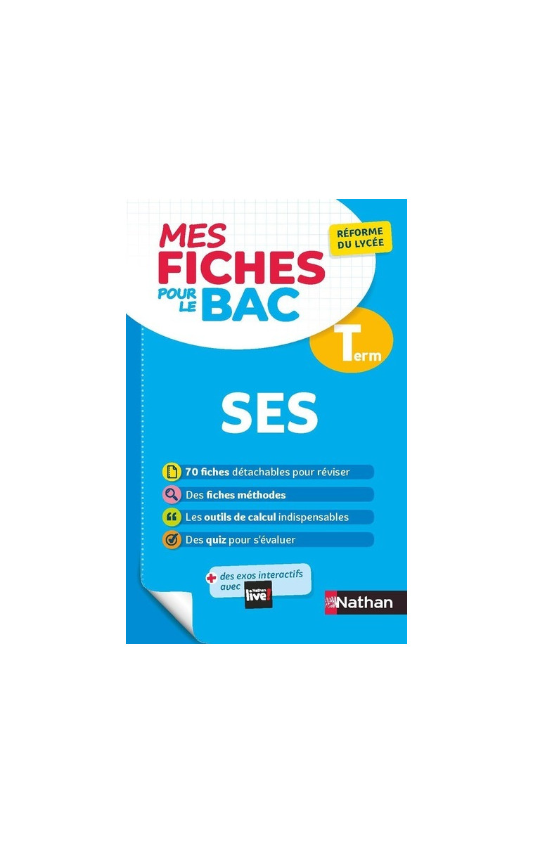 Mes Fiches pour le BAC Sciences Economiques et Socilaes Term - Fabienne Lepage - NATHAN