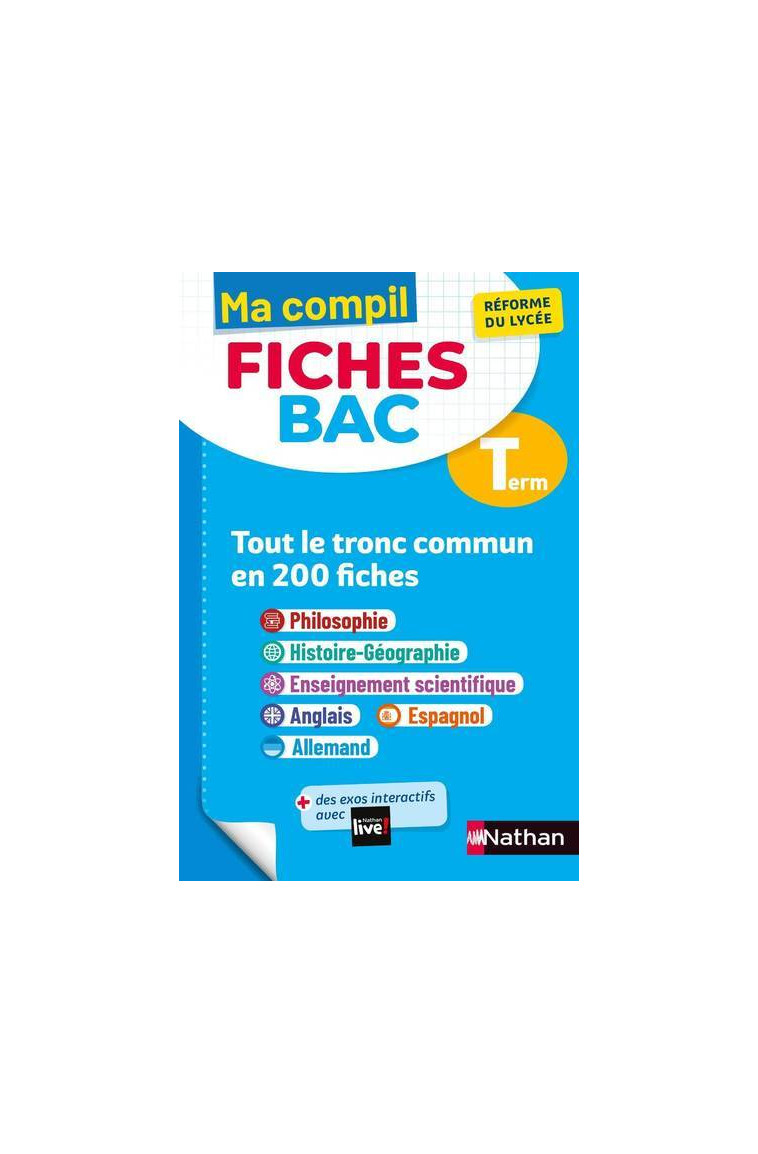 Ma Compil Fiches BAC Terminale Tronc commun -  Collectif - NATHAN