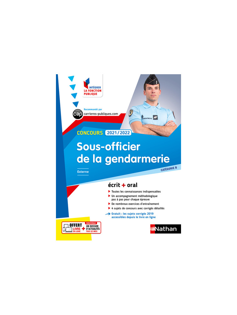 Concours Sous-officier de la gendarmerie 2021/2022- Cat B N°23 (Intégrer fonction publique) 2020 - François Louvrier - NATHAN