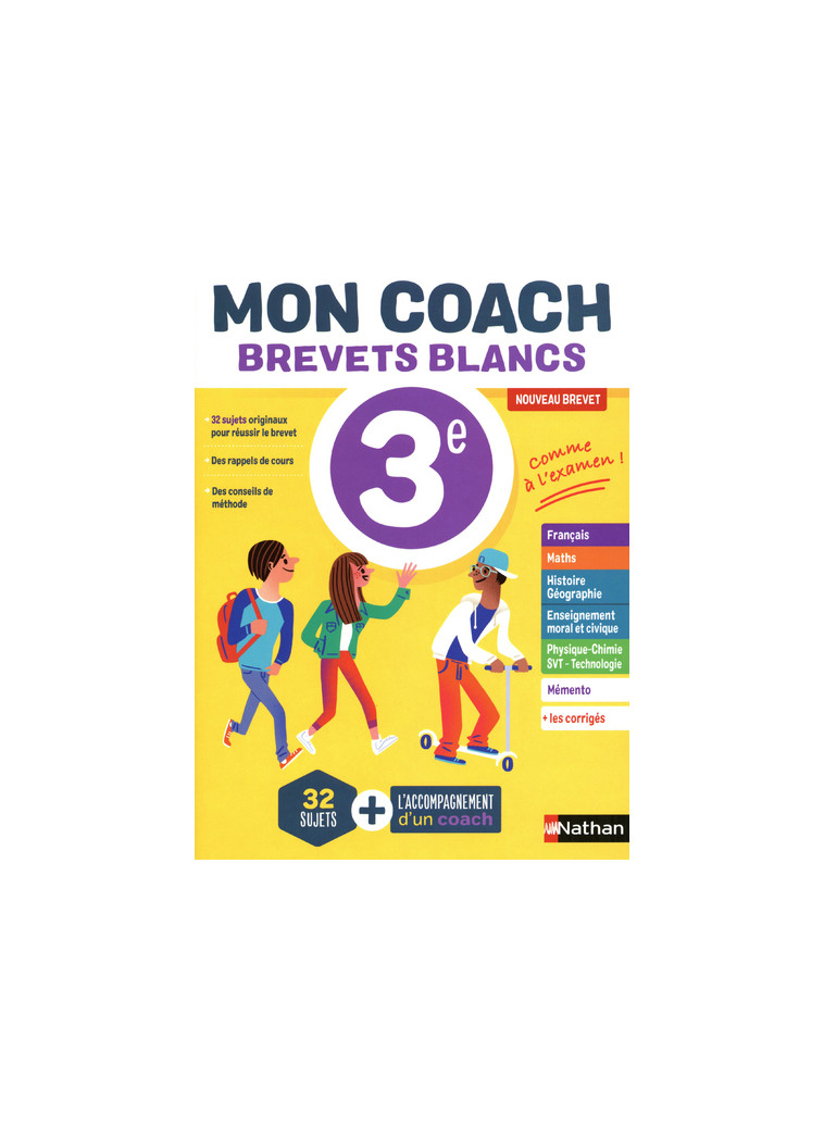 Mon coach Brevets blancs 3e - Pierre-Alain Chiffre - NATHAN