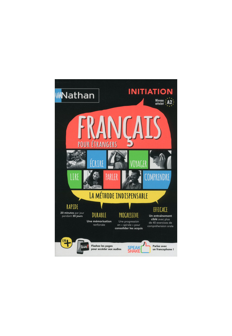 Coffret Français pour étrangers - Initiation (Voie express) Livre+Livret compréhension orale - 2018 - Geneviève Bbaraona - NATHAN