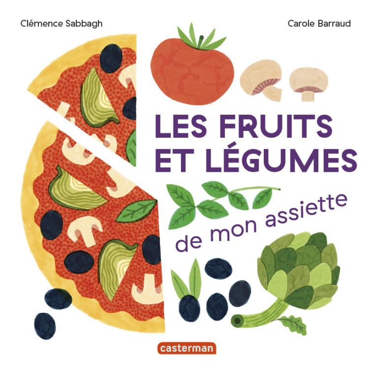 Mes imagiers tout carrés - Les fruits et légumes de mon assiette - Clémence SABBAGH - CASTERMAN