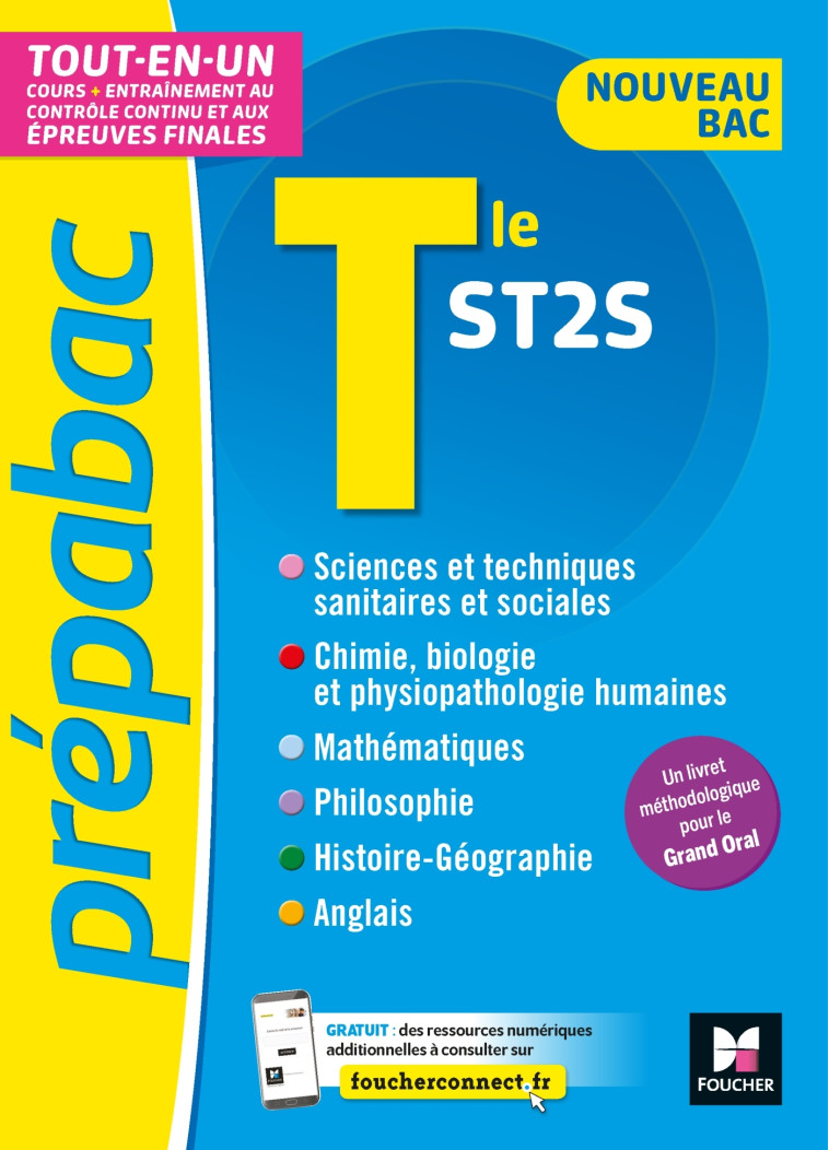 PREPABAC - Toute la terminale ST2S - Bac 2023 - Contrôle continu et épreuves finales - Révision - Audrey Bebert-Mion - FOUCHER