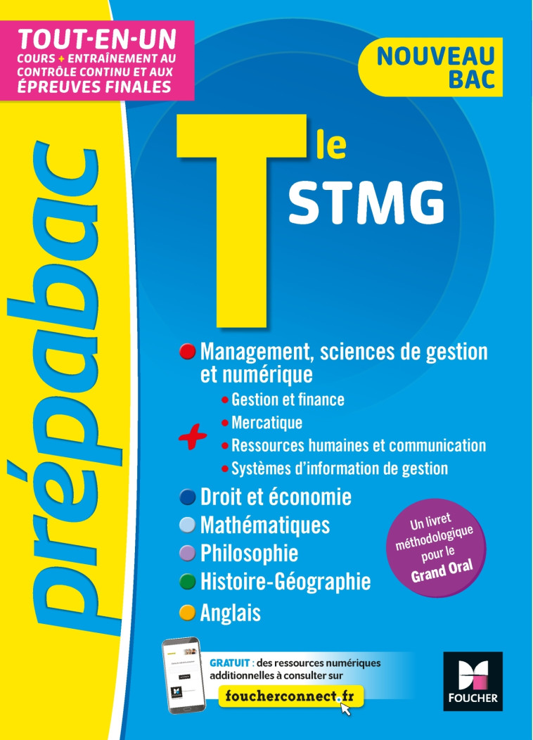 PREPABAC - Toute la terminale STMG - Bac 2023 - Contrôle continu et épreuves finales - Révision - Audrey Bebert-Mion - FOUCHER