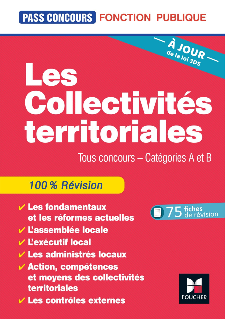 Pass'Concours - Les Collectivités territoriales - 7e édition - Révision - Xavier Cabannes - FOUCHER