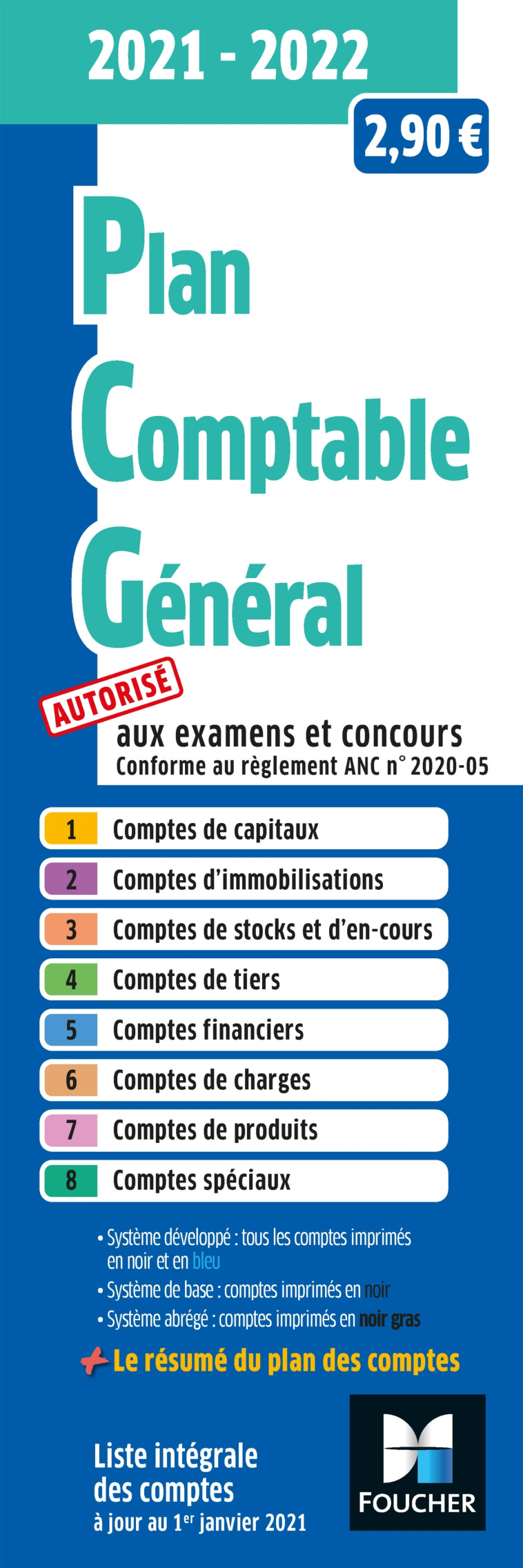 Plan comptable général - PCG - 2021-2022 -  PAUGAM SEBASTIEN - FOUCHER