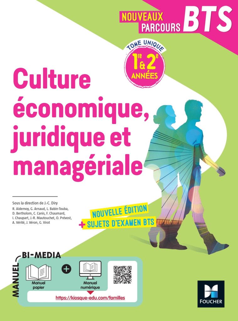 Nouveaux Parcours -  Culture économique juridique et managériale (CEJM)  BTS 1re & 2e années - 2022 - Charles Diry Jean - FOUCHER