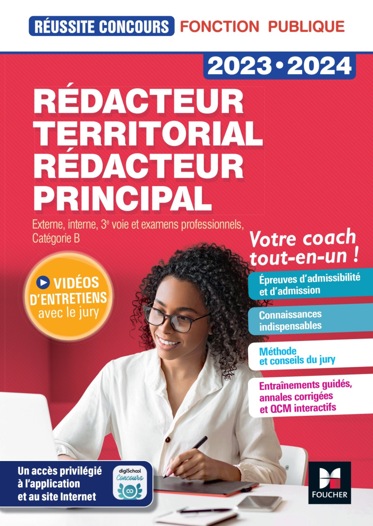 Réussite Concours - Rédacteur territorial/principal - 2023-2024 - Préparation complète - Bruno Rapatout - FOUCHER