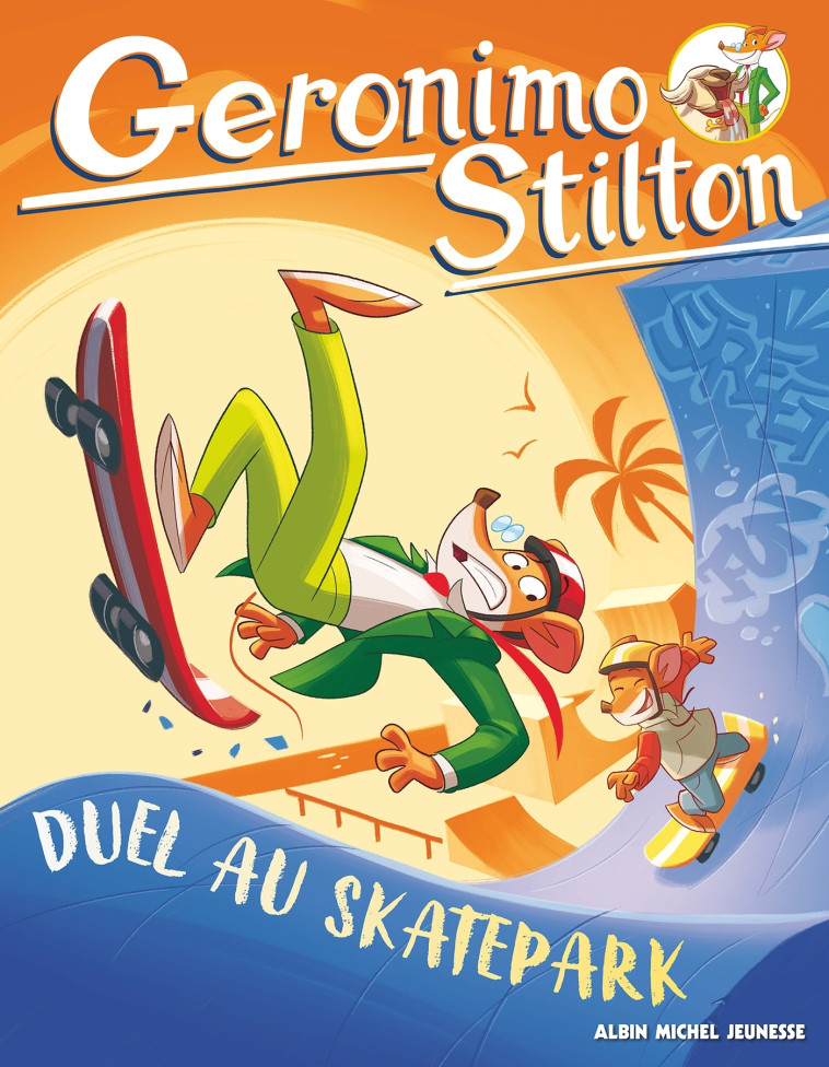 Spaghetto T2 Duel au skatepark - Geronimo Stilton - ALBIN MICHEL