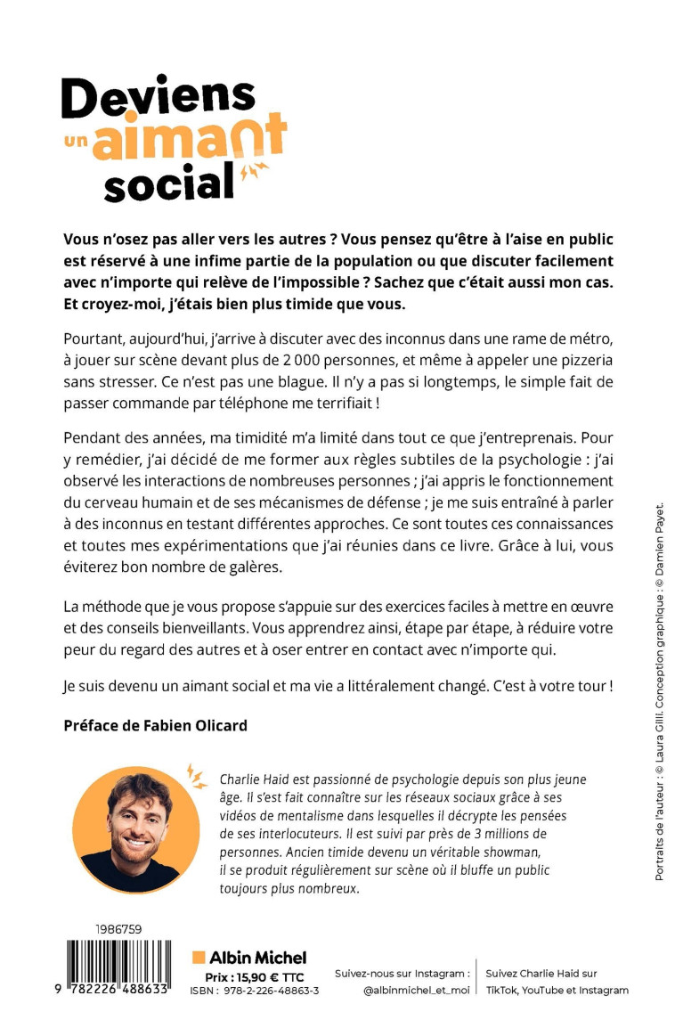 Deviens un aimant social - Charlie Haid - ALBIN MICHEL