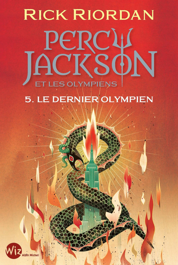 Percy Jackson et les Olympiens T5 Le Dernier Olympien (Edition 2024) - Rick Riordan - ALBIN MICHEL