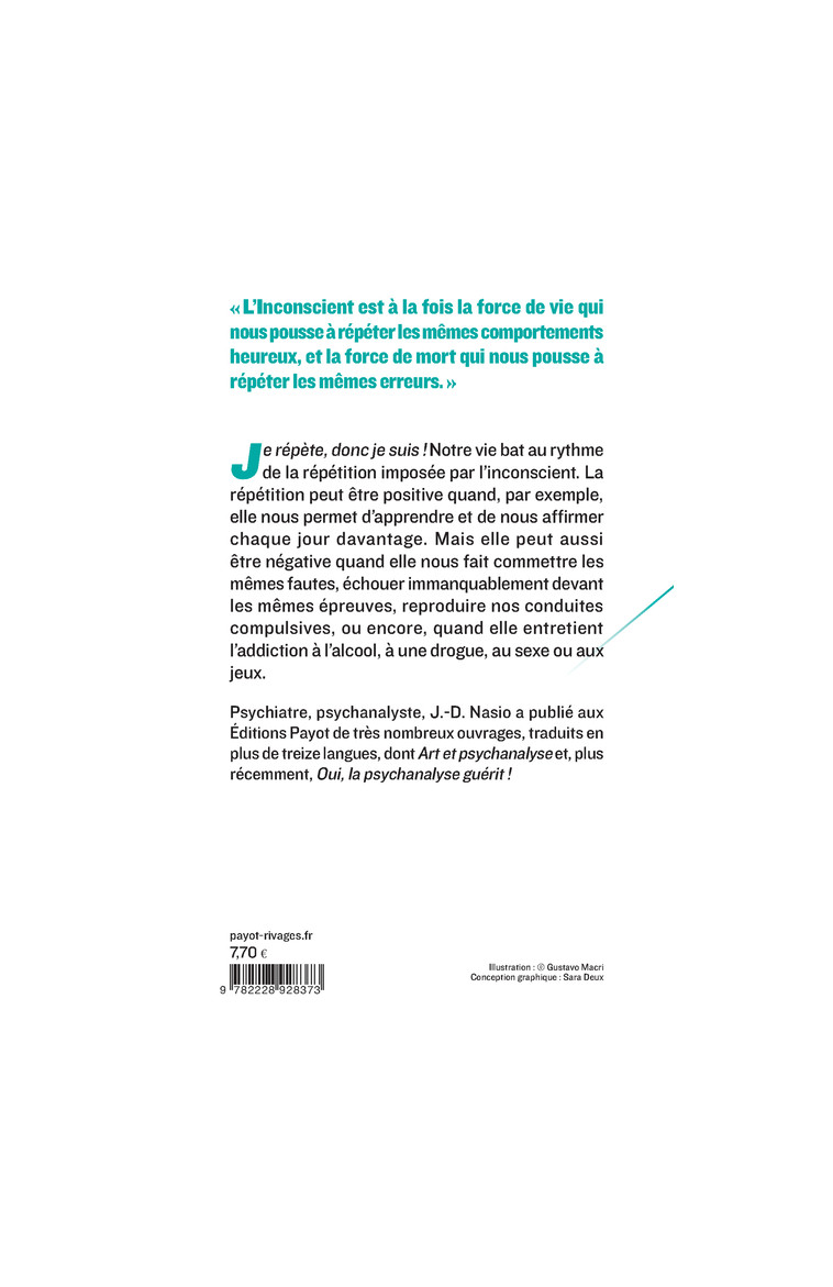 Pourquoi répétons-nous toujours les mêmes erreurs ? - J.d. Nasio - PAYOT