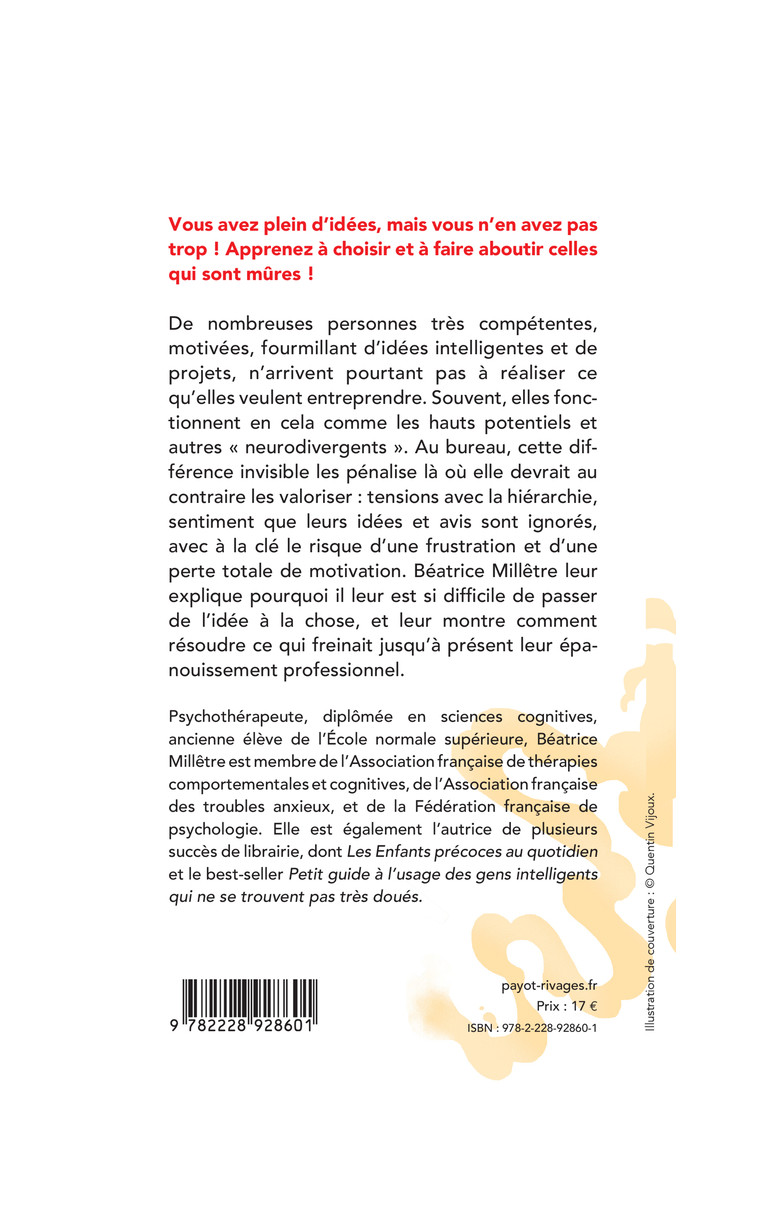 Comment faire aboutir mes projets quand j'en ai 36 000 en tête - Béatrice Milletre - PAYOT