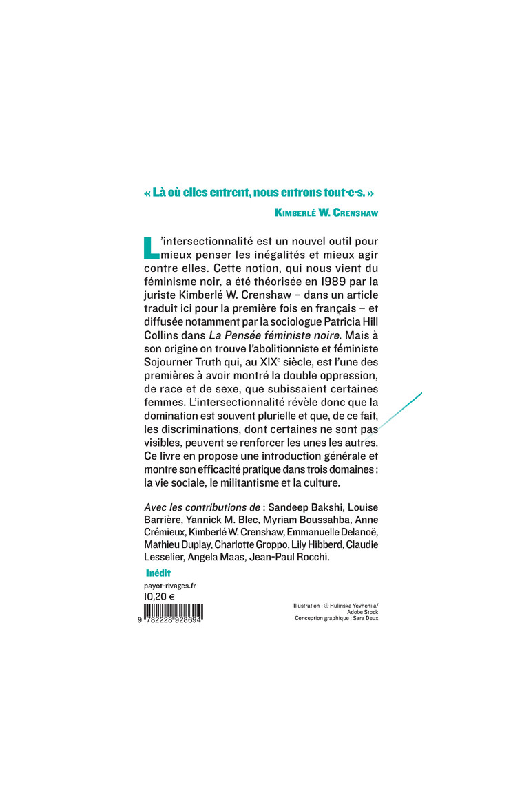 Qu'est-ce que l'intersectionnalité ? - Kimberlé Crenshaw - PAYOT
