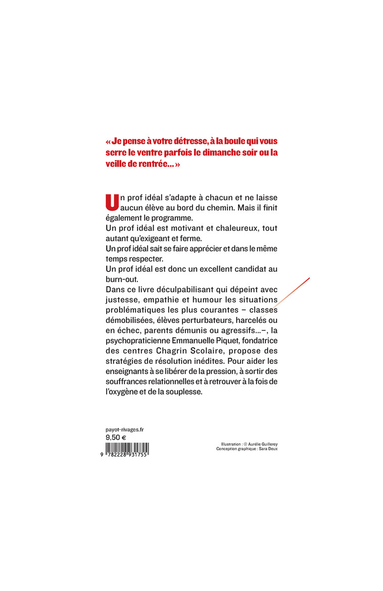 Comment ne pas être un prof idéal - Emmanuelle Piquet - PAYOT