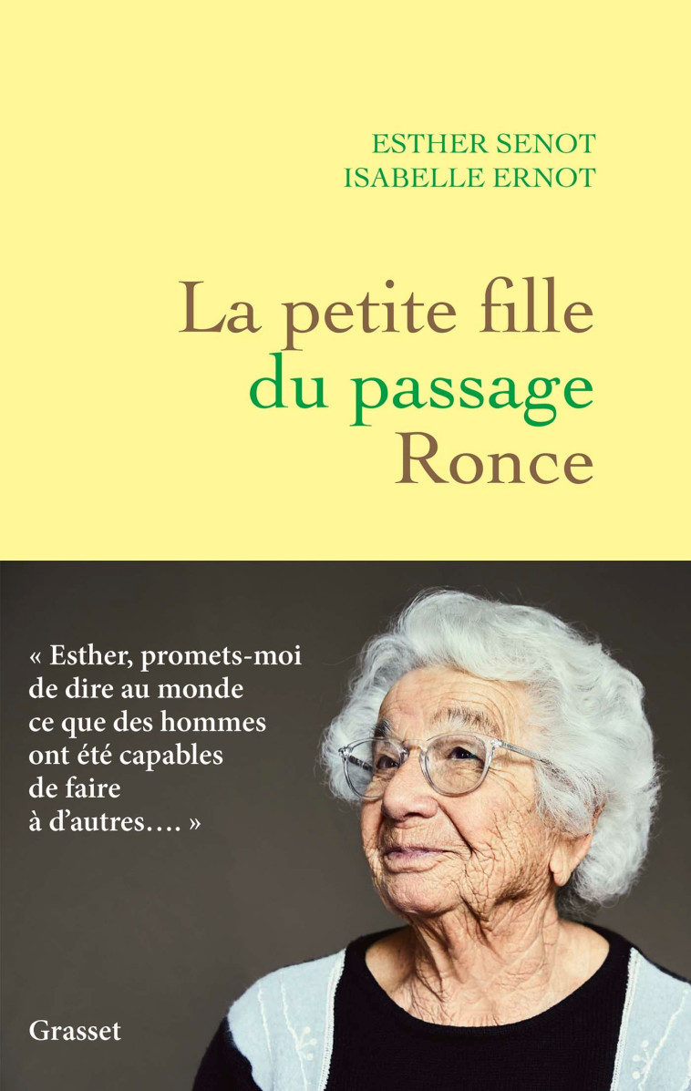 La petite fille du passage Ronce - Esther Senot - GRASSET