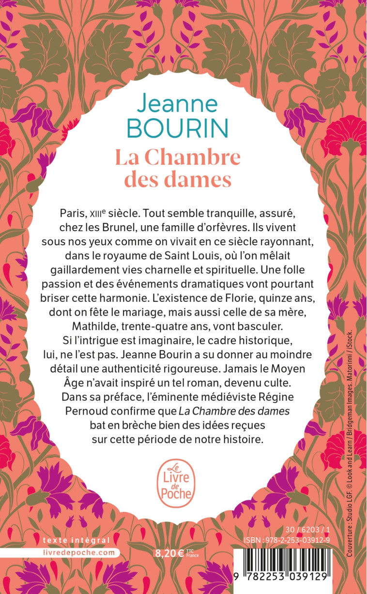 La Chambre des dames - Jeanne Bourin - LGF