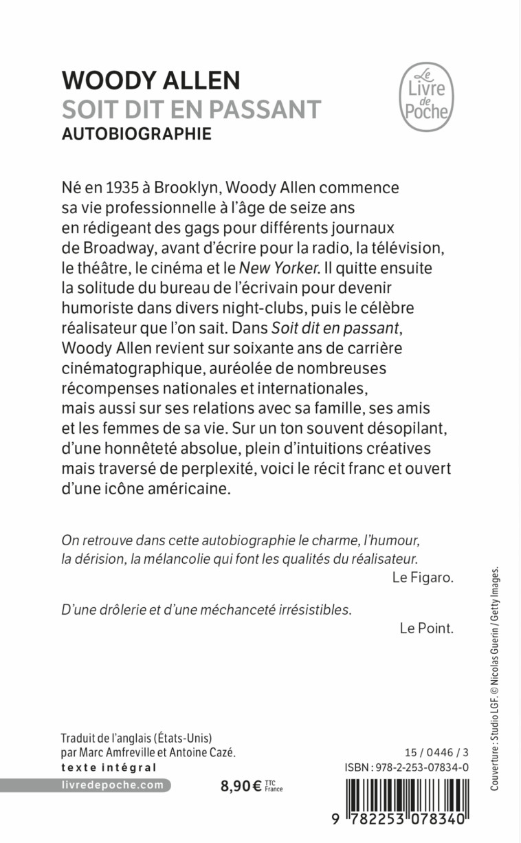 Soit dit en passant - Woody Allen - LGF