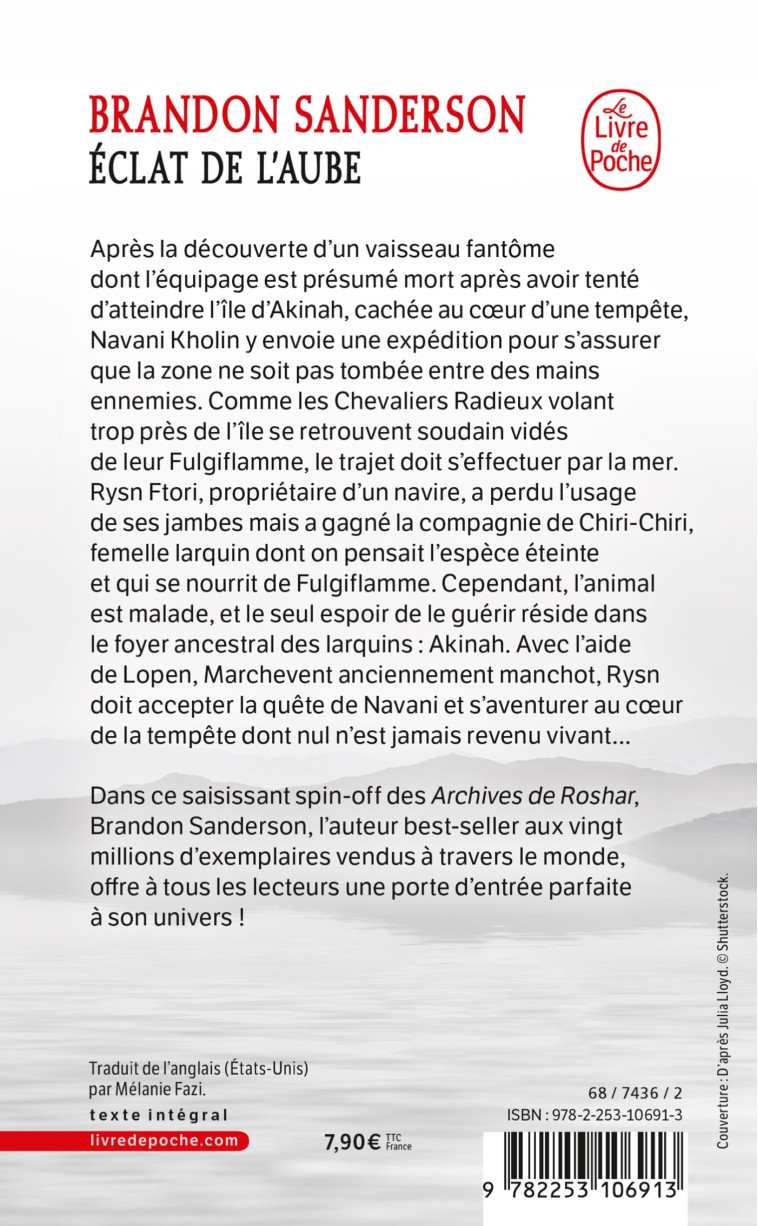 Éclat de l'Aube - Brandon Sanderson - LGF