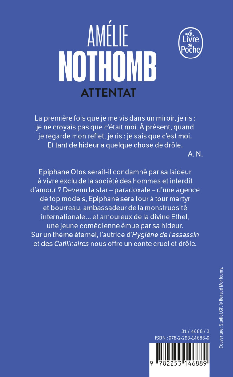 Attentat - Amélie Nothomb - LGF