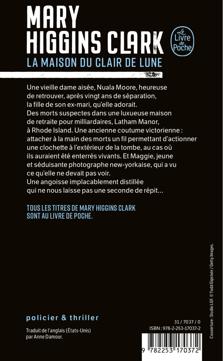 La Maison du clair de lune - Mary Higgins Clark - LGF