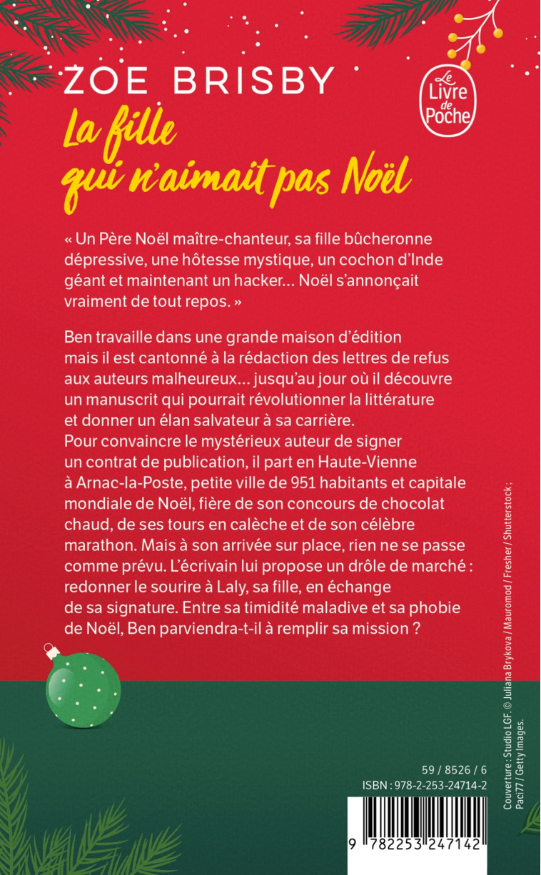 La Fille qui n'aimait pas Noël - Zoe Brisby - LGF