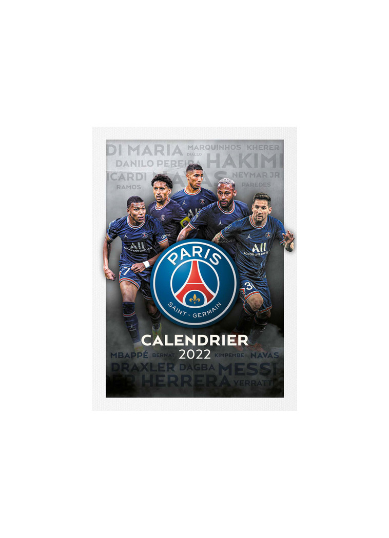 Calendrier du Paris Saint-Germain 2022 -  Collectif - SOLAR