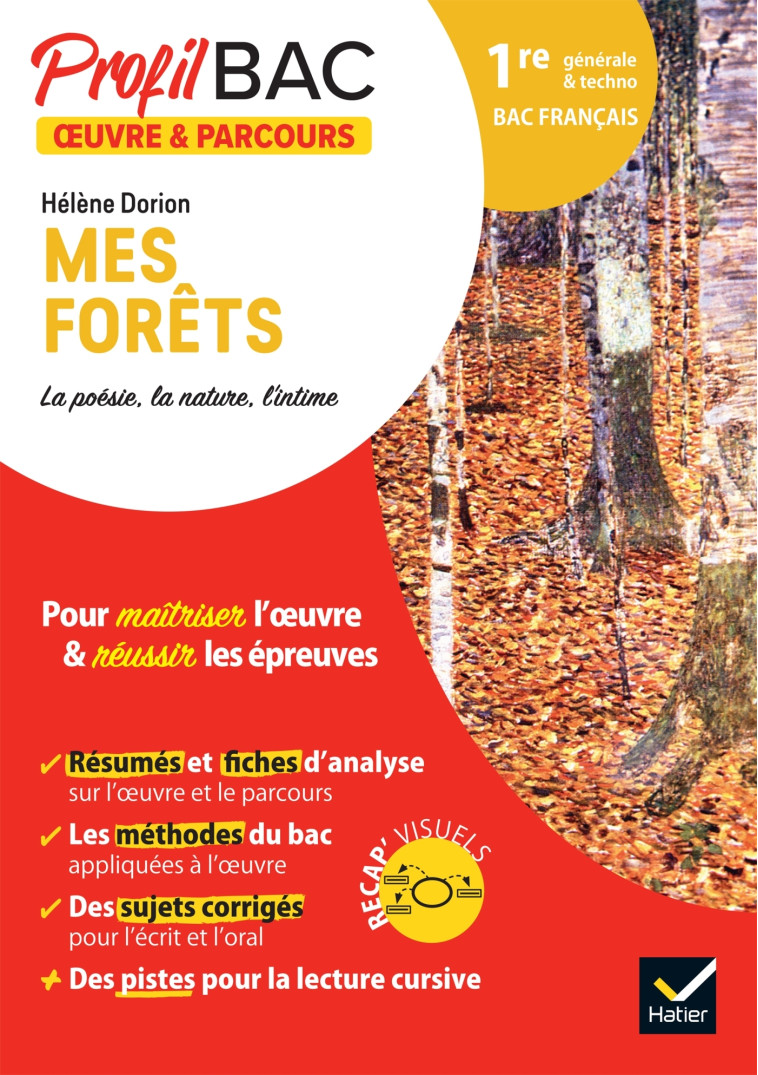 Profil - Hélène Dorion, Mes forêts (Bac de français 2025) - Véronique Boulhol - HATIER