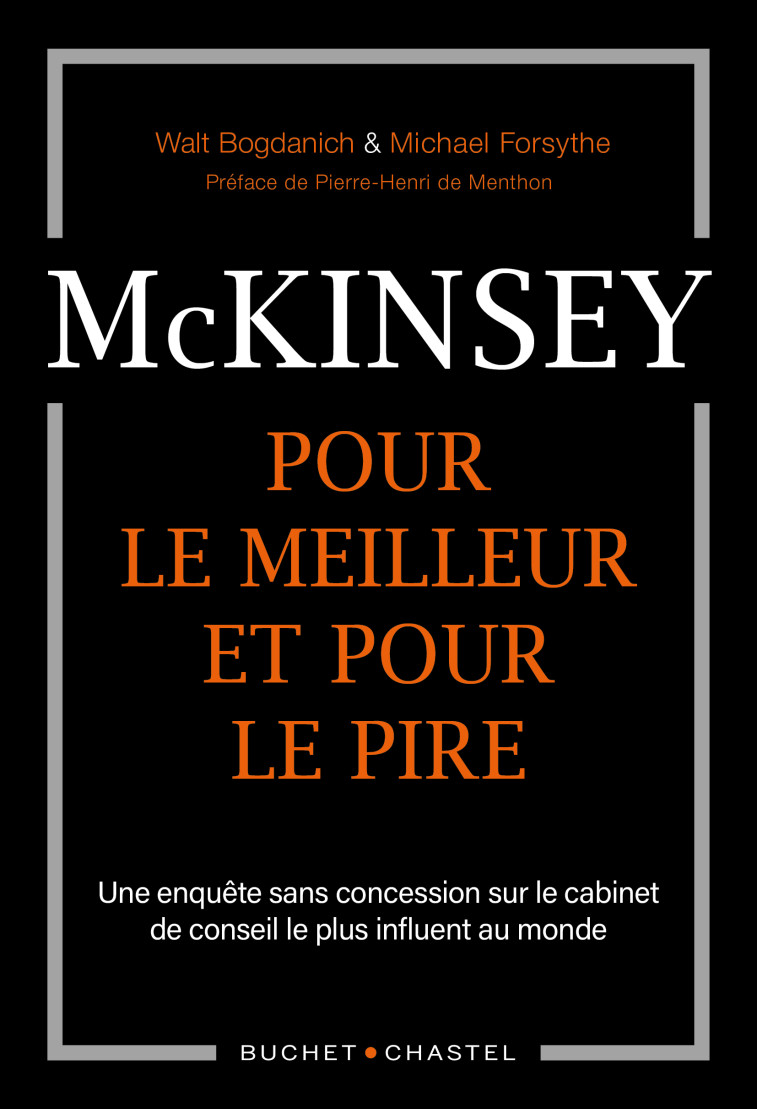 Mckinsey, pour le meilleur et pour le pire -  Bogdanich - BUCHET CHASTEL