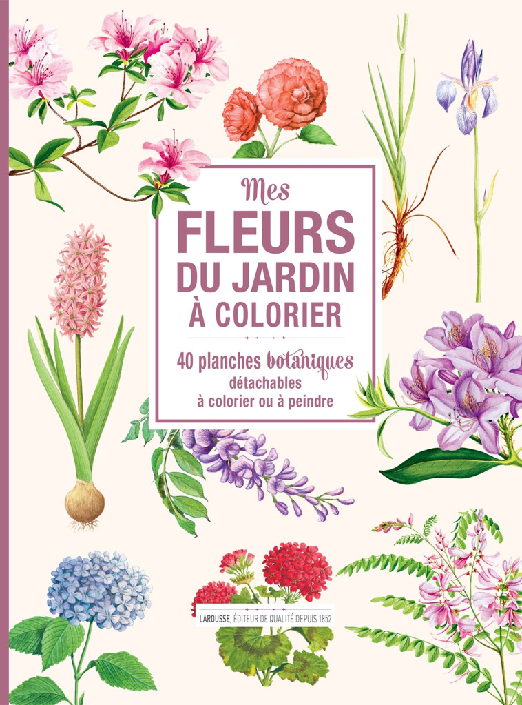 Mes fleurs du jardin à colorier - XXX - DESSAIN TOLRA