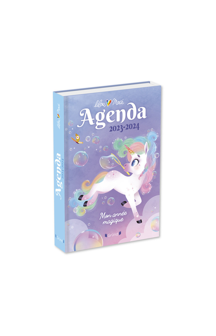 Agenda Lilou la licorne 2023-2024 - Lilou Macé - GRUND