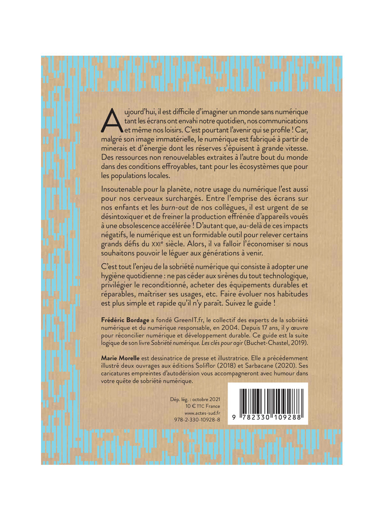 Tendre vers la sobriété numérique - Frédéric Bordage - ACTES SUD