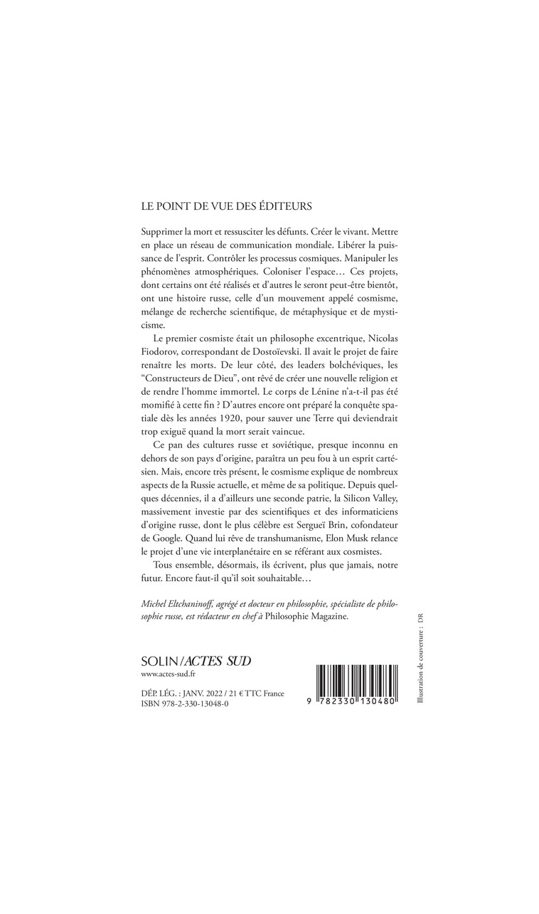 Lénine a marché sur la lune - Michel ELTCHANINOFF - ACTES SUD