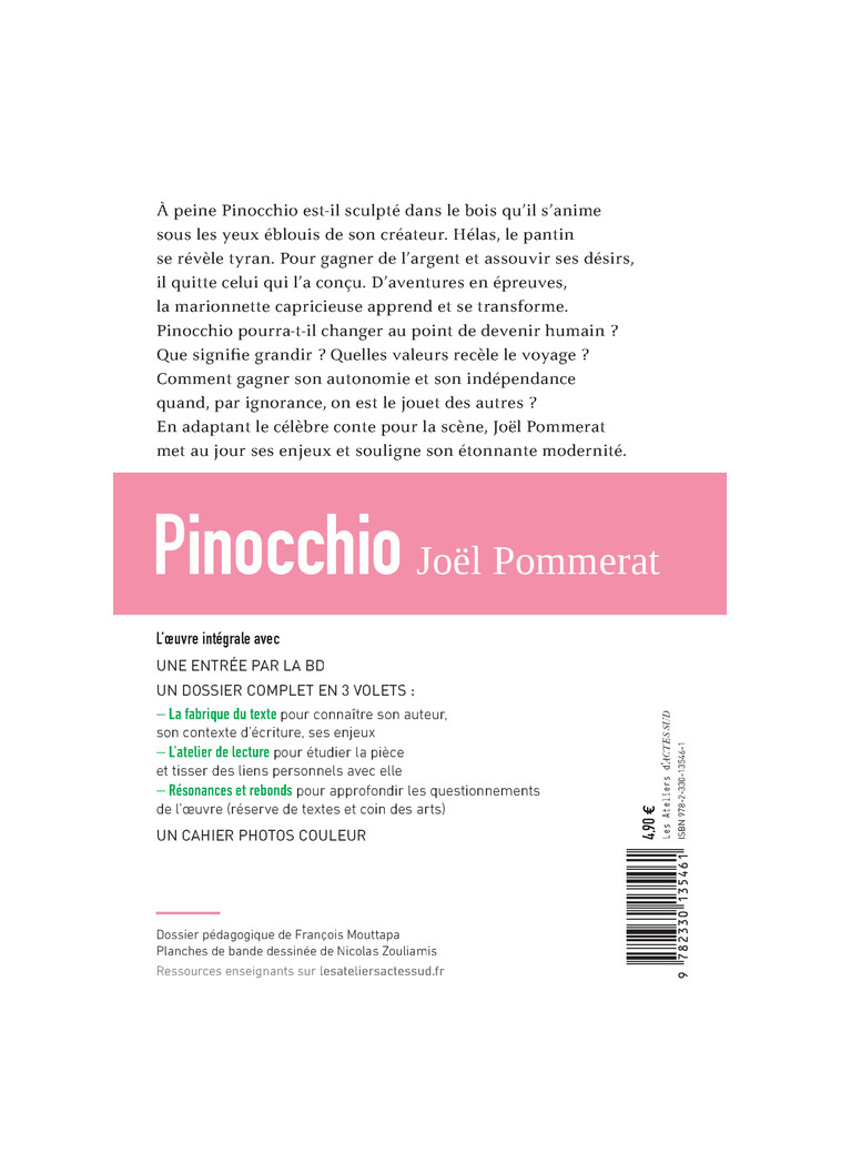 Pinocchio - Joël Pommerat - ACTES SUD