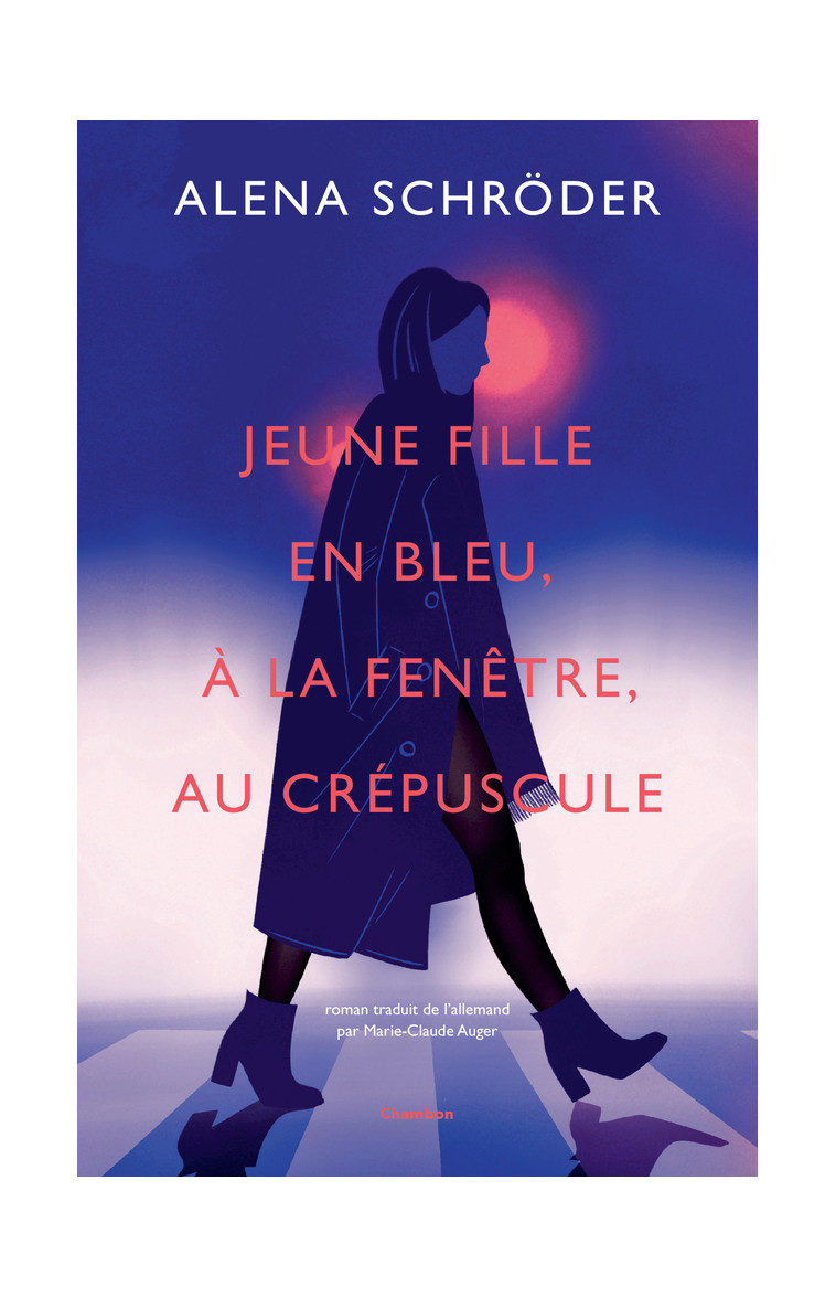 Jeune fille en bleu, à la fenêtre, au crépuscule - Alena Schröder - ED. J. CHAMBON