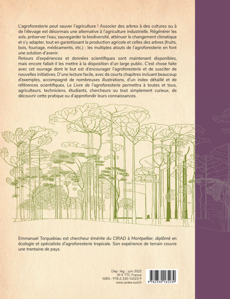 Le Livre de l'agroforesterie - Emmanuel Torquebiau - ACTES SUD