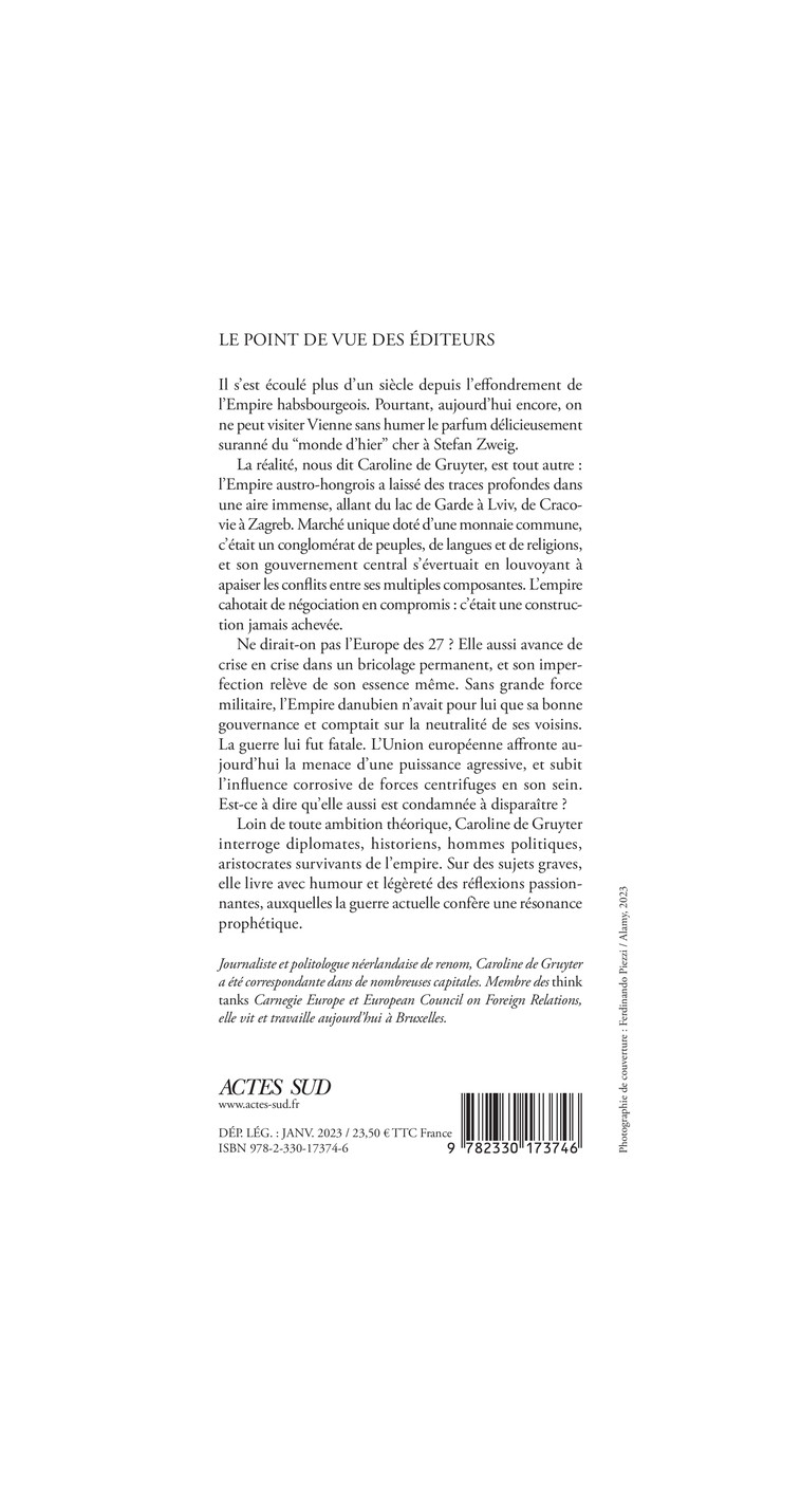 Monde d'hier, monde de demain - Caroline De gruyter - ACTES SUD